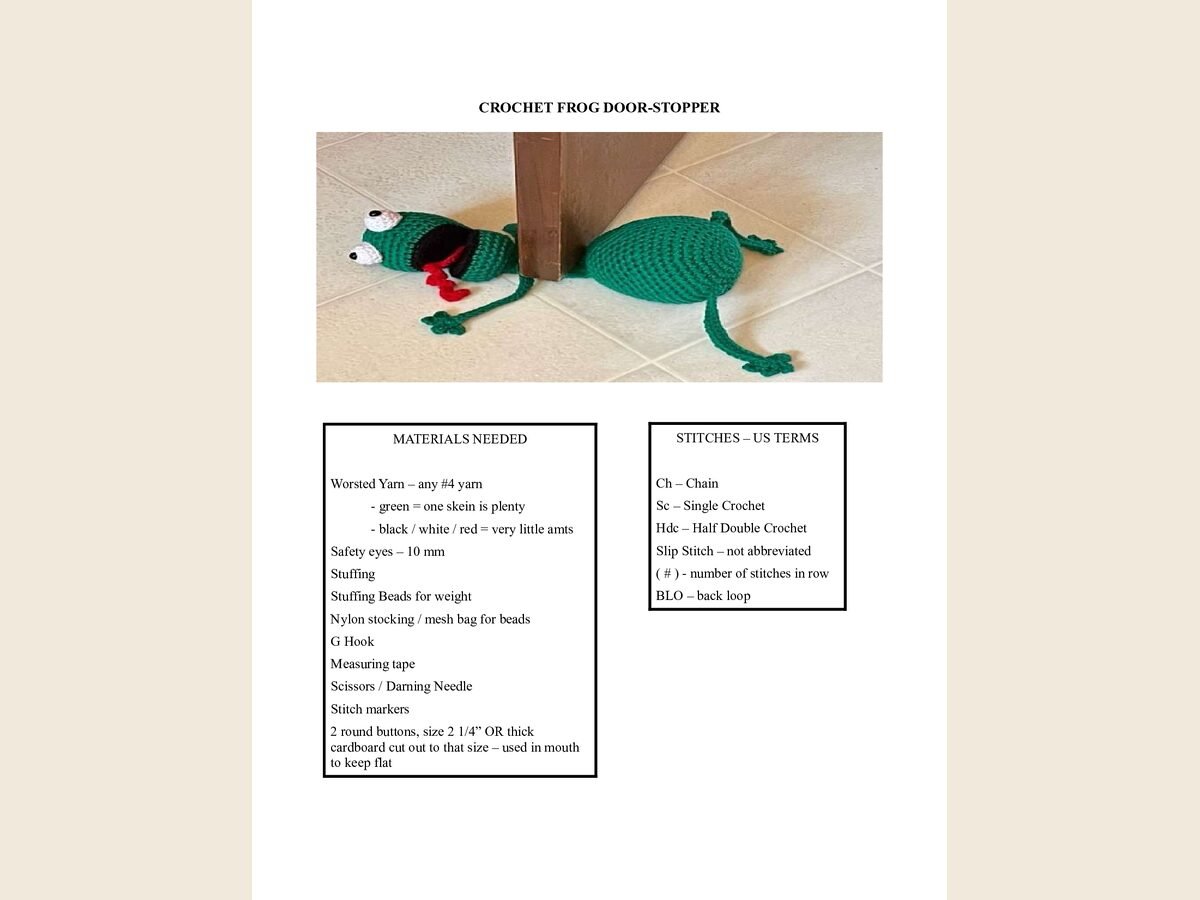 Frog door stopper(1)