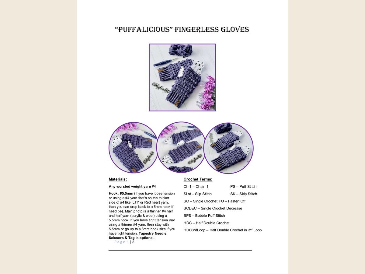 Gloves Puffalicious Fingerless