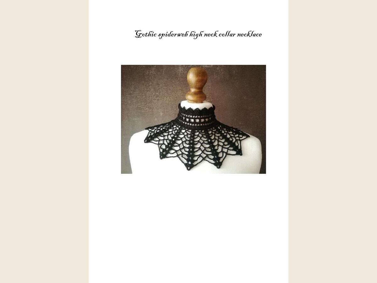 Goth Victorian Neck Spider