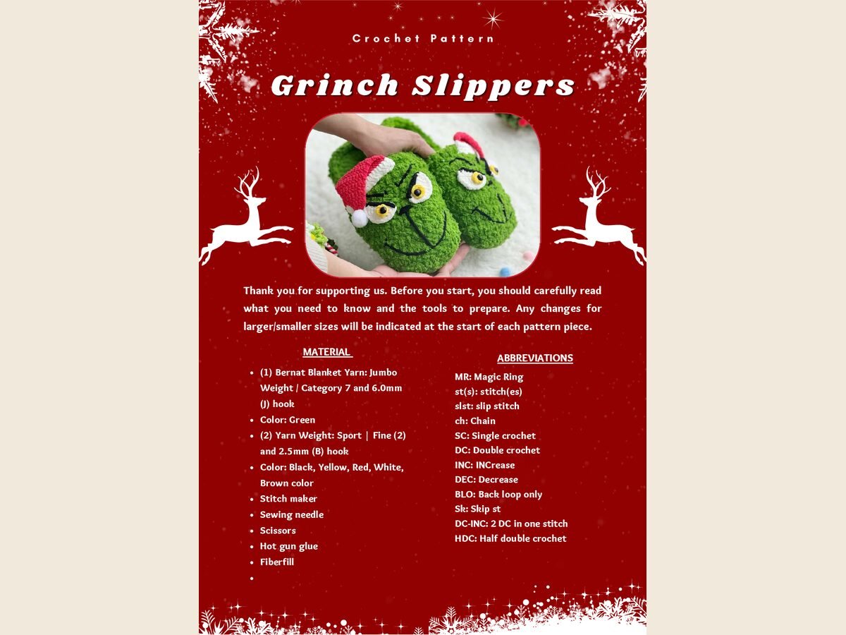 Grinch Slippers