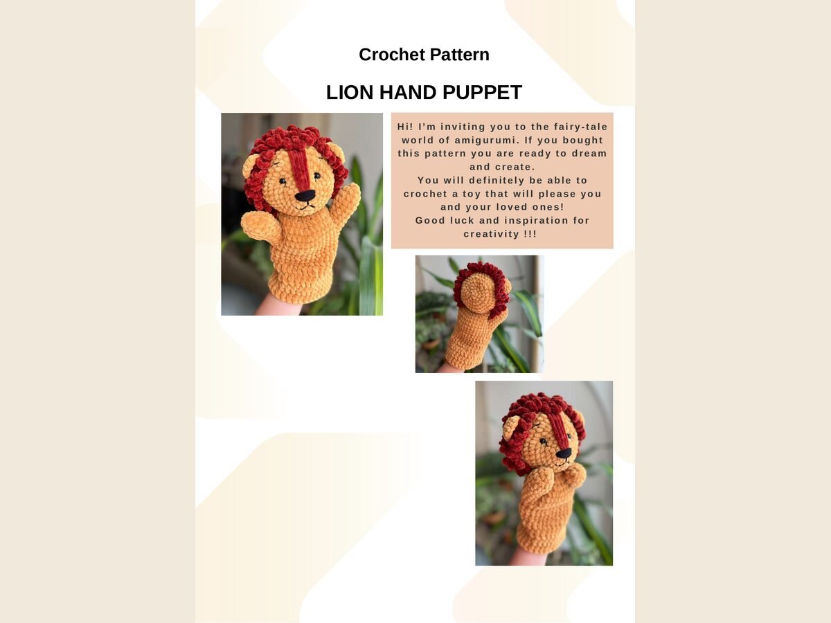 Lion Hand Puppet