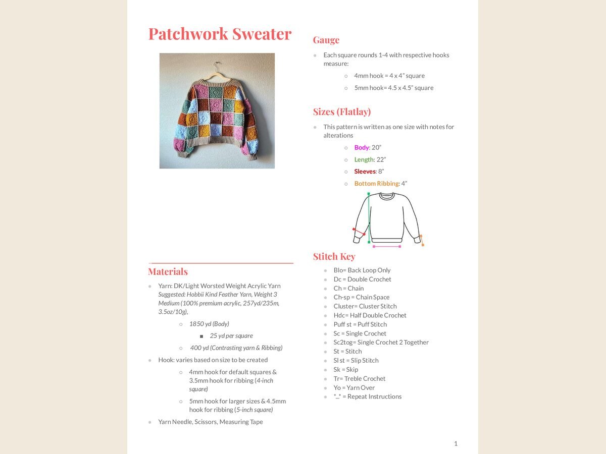 Patchwork Sweater