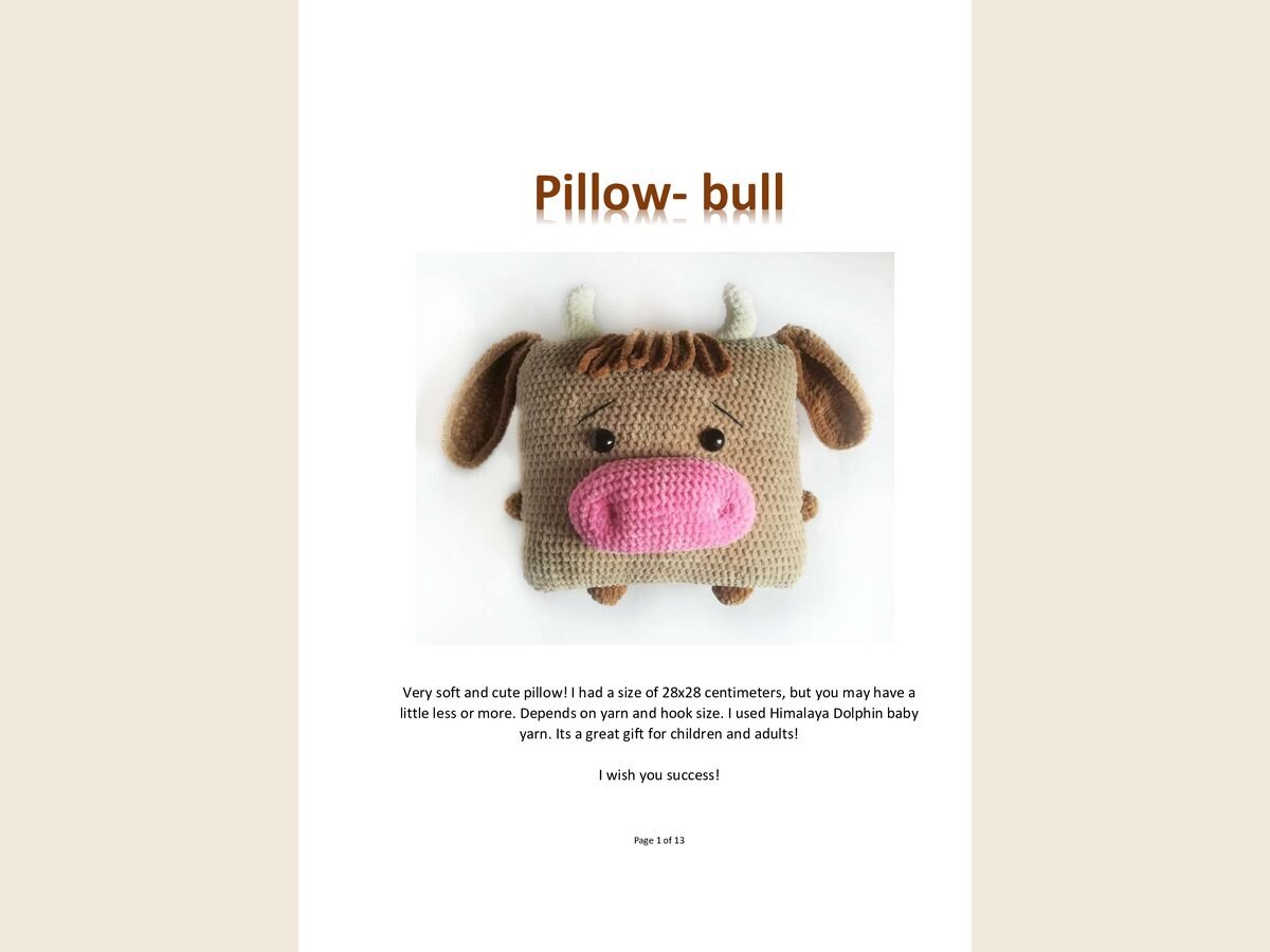Pillow Bull