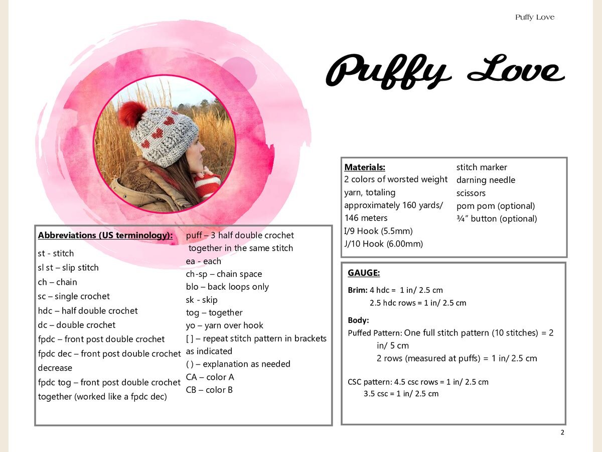 Puffy Love Beannie