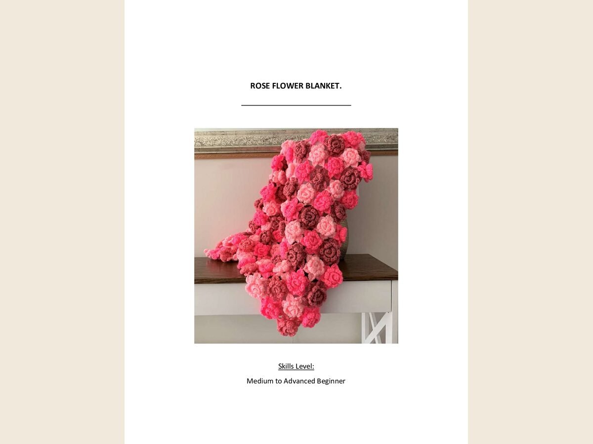 Rose Baby Blanket