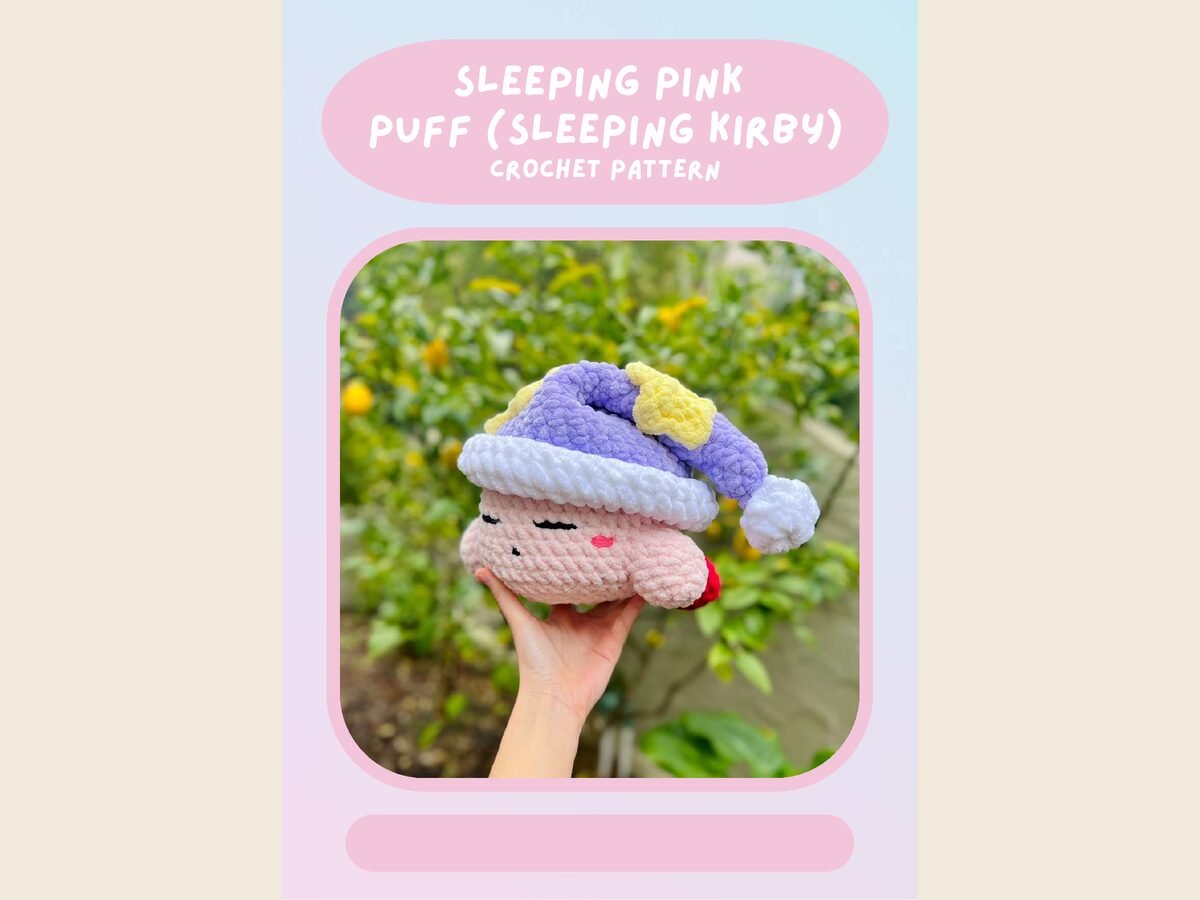 Sleeping pink puff