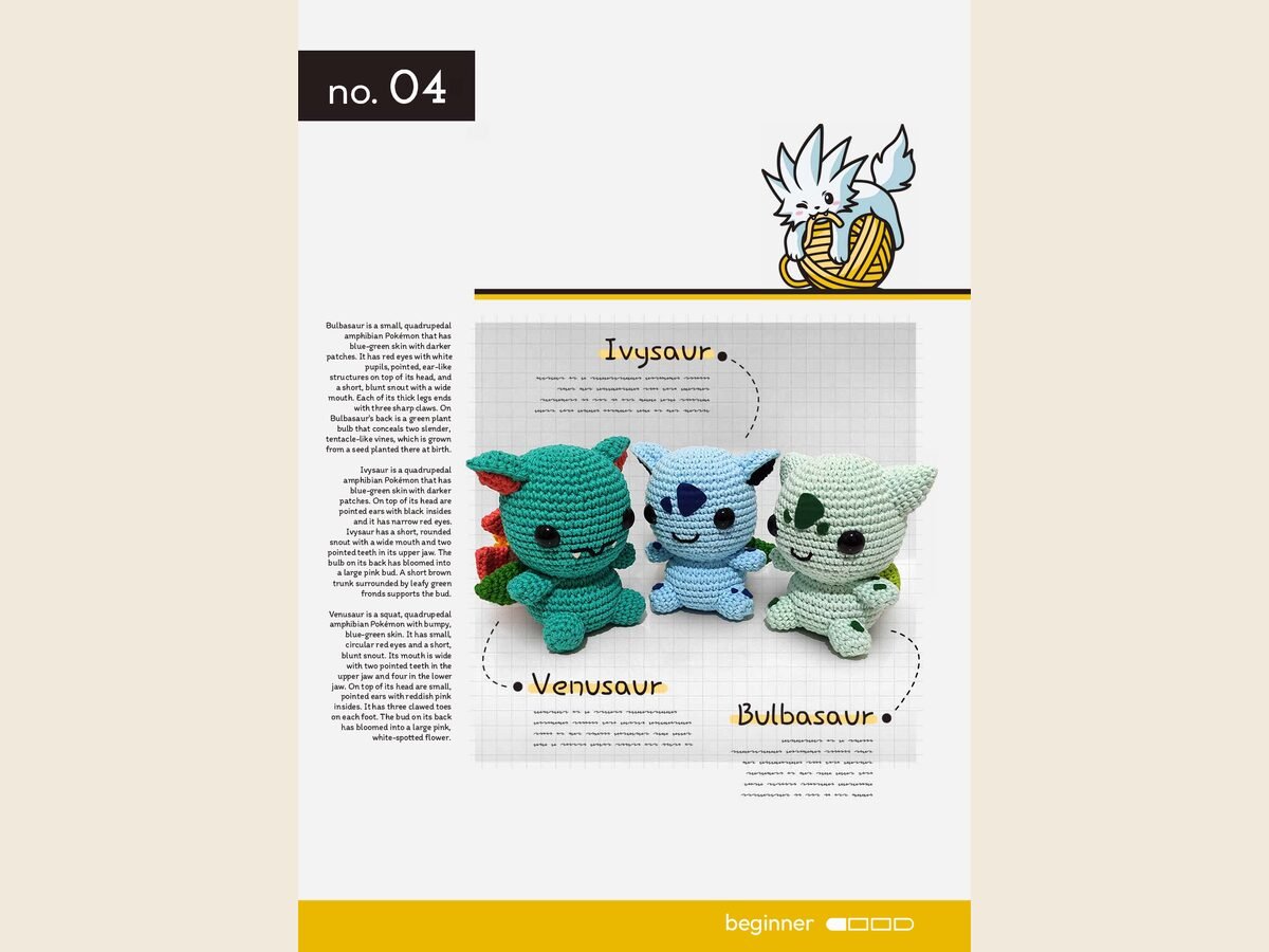 Starter Bulbasaur Ivysaur Venosaur