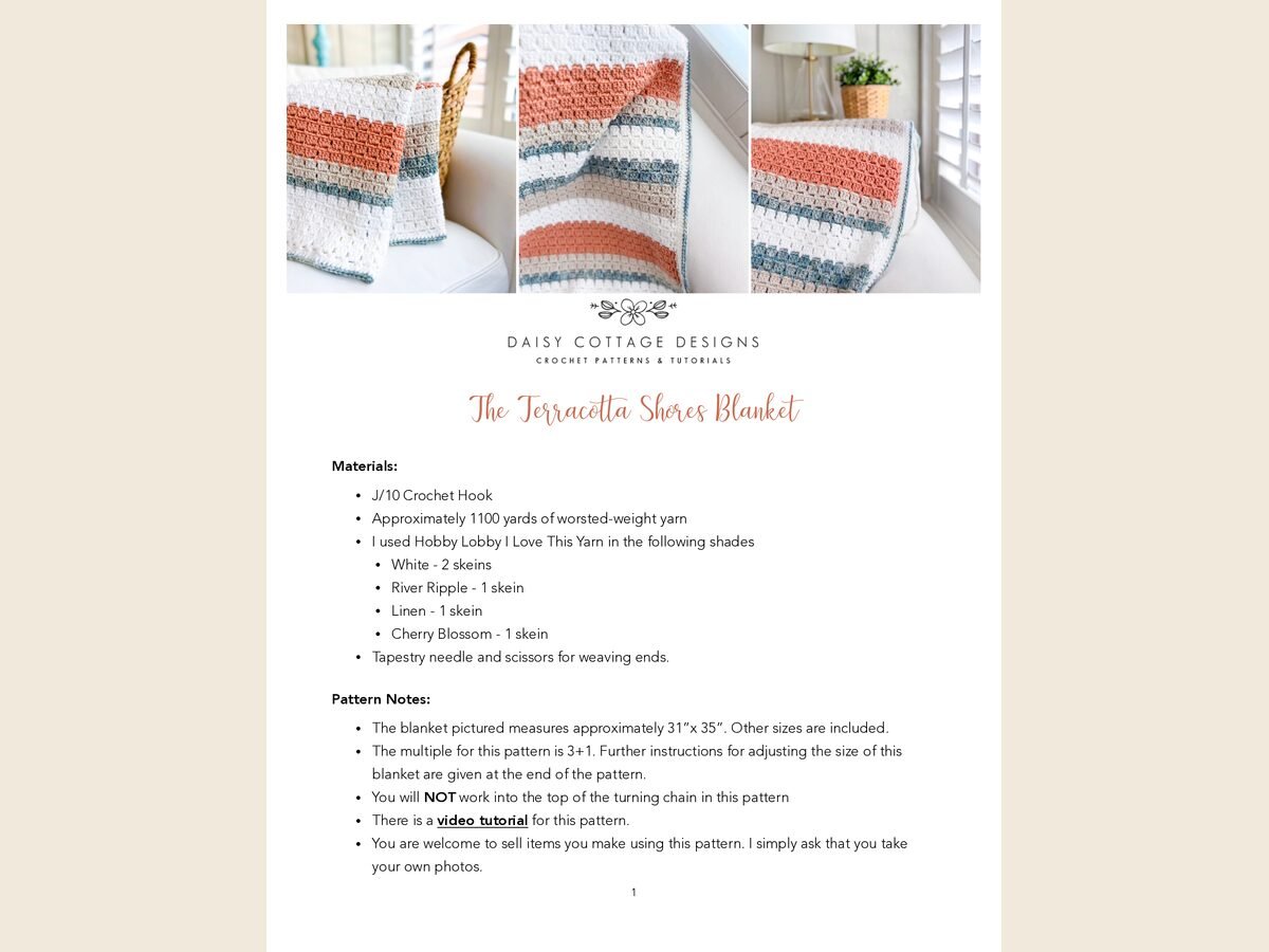 The Terracotta Shores Blanket - DCD