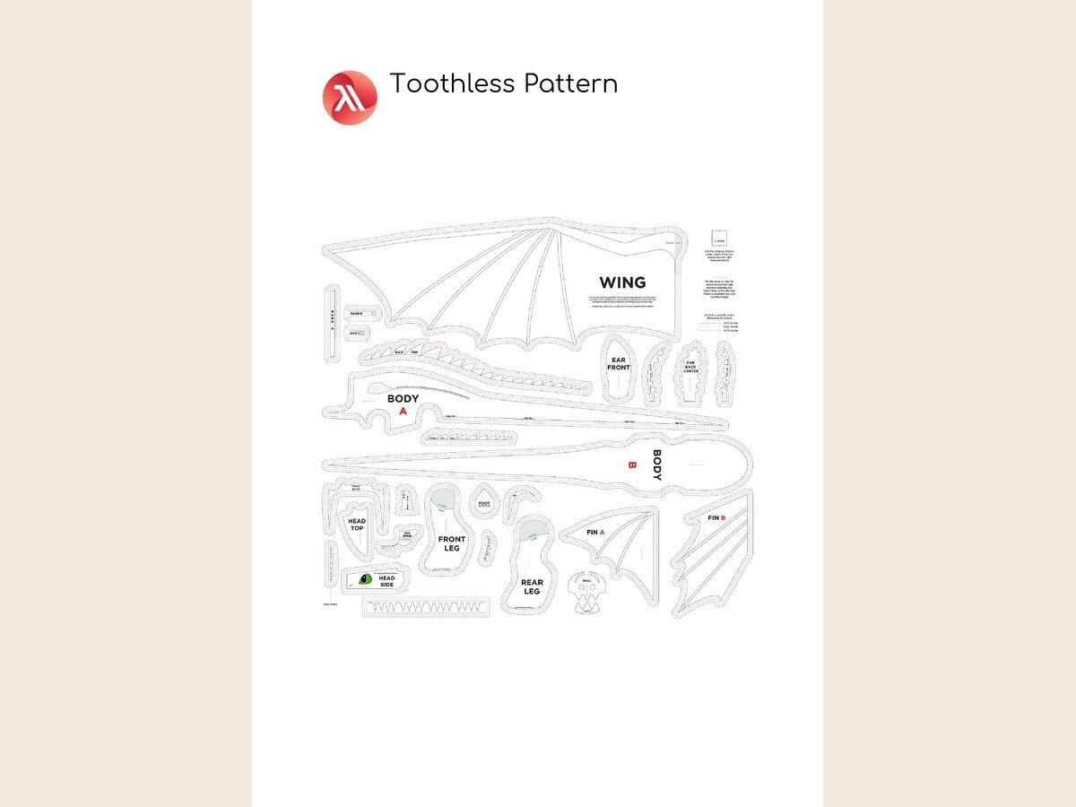 Toothless Plus hInstructions