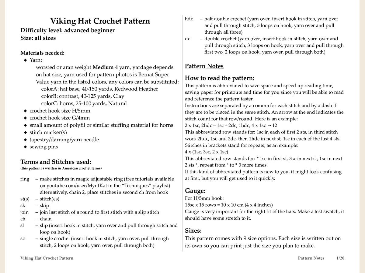 Viking Hat Instructions