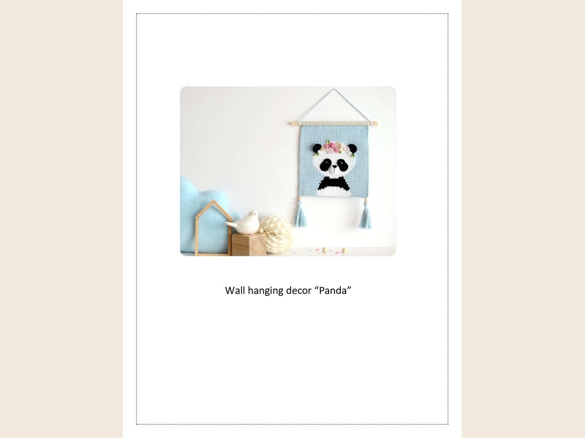 Wall hanging panda