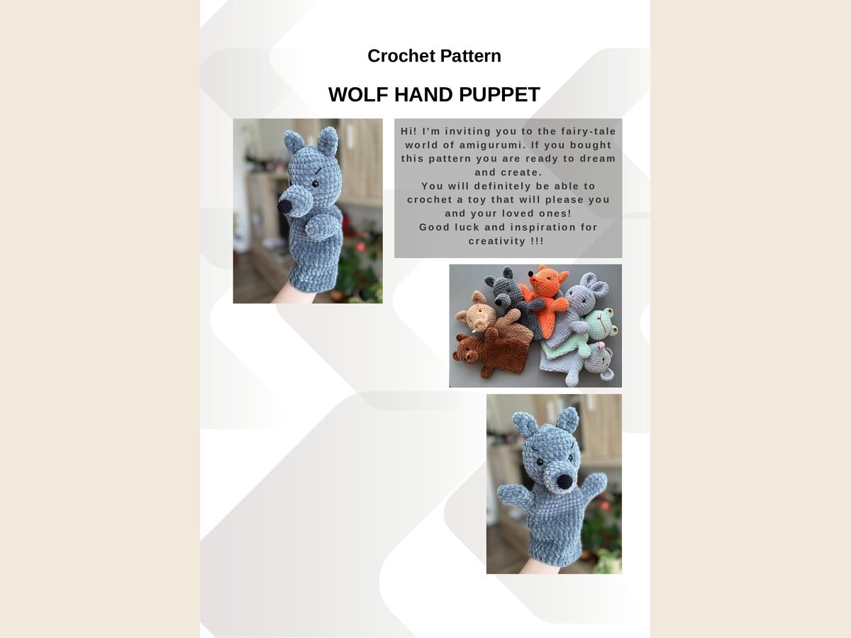 Wolf Hand Puppet